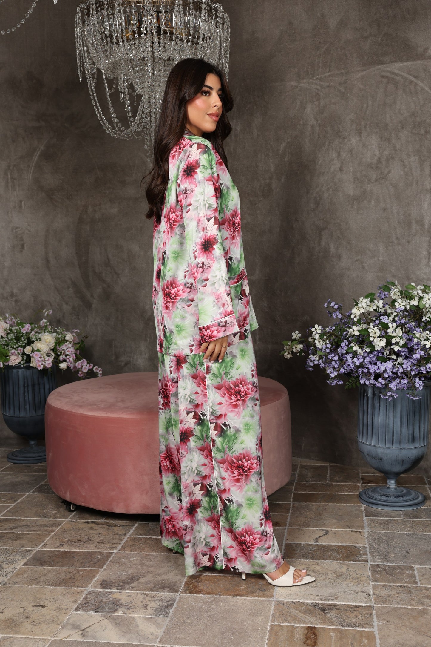 Blossom Luxe Satin Co-ord Set