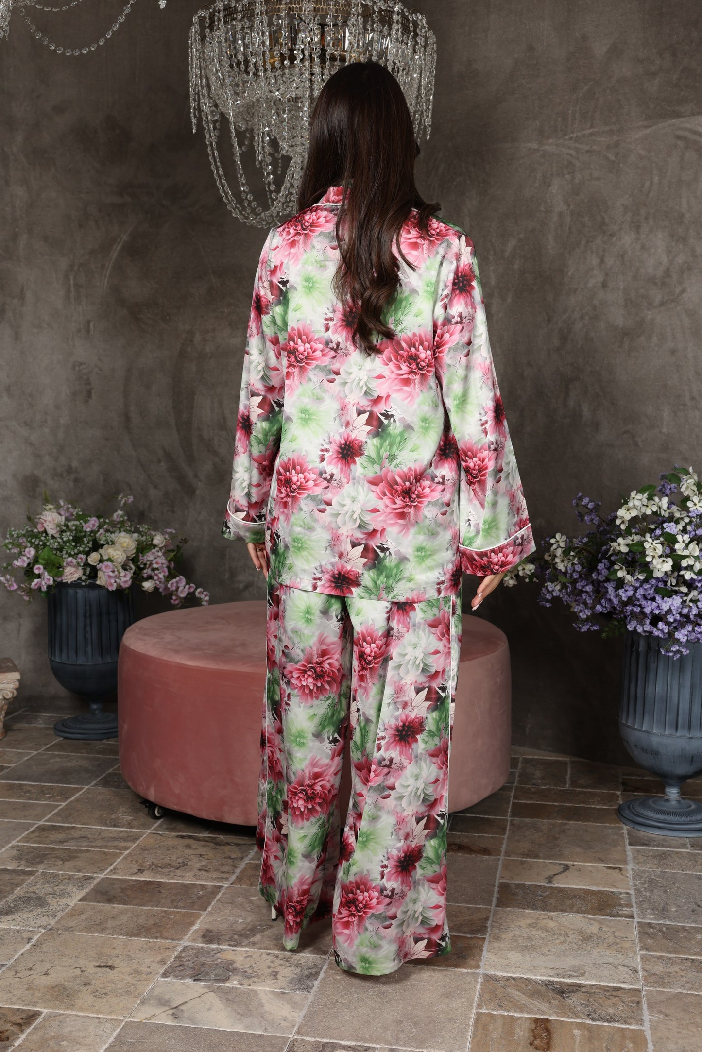 Blossom Luxe Satin Co-ord Set